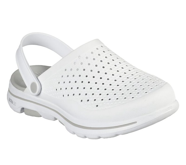 Skechers Herr Vita/Grå Sandaler - Cali Gear: Gowalk 5 - Astonished - Sverige (QIEGB-8539)